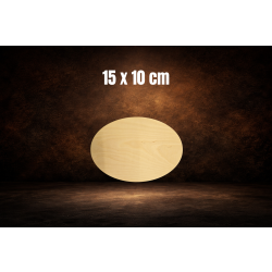 Owal 15x10cm, sklejka 3mm